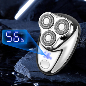 Men's Portable Stainless Steel Magnetic Body Hair Trimmer Three Blades USB Rotary <b>Shaver</b> for Household Use Triple Blade - Product Image 3