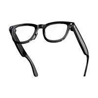 Lunettes intelligentes CY01 couleur noire, vidéo 1080P, étanches IPX-4, assistant IA, commande tactile, lunettes intelligentes IA avec caméra