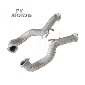 Tuyau de descente d'échappement pour <span class=keywords><strong>2022</strong></span> + Porsche 718 <span class=keywords><strong>GT4</strong></span> <span class=keywords><strong>RS</strong></span> 4.0L avec OPF avec bouclier thermique - Product Image 2