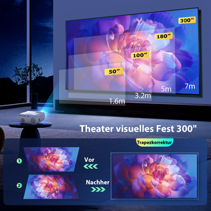 Proiettore Hd supporto 4K 3D Home Cinema Google Os proiettore Beamer proiettore Video intelligente in vendita - Product Image 2