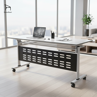 Bureau pliable EaseNeat, design simple, grande taille, structure pratique, grande popularité pour les bureaux et les lieux de formation