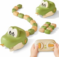 Juego de Serpiente Magnética con Control Remoto 2.4G, Juguete de Serpiente RC con Sonido Simulado
