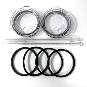 Kit de couvercle et paille pour gobelets Yeti 20oz et Stanley avec brosse de nettoyage et joint d'étanchéité - Product Image 1