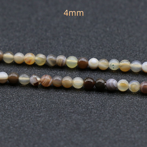 HZ nuevo Natural alrededor de 4-12mm cuentas de ágata del Golfo Pérsico cuentas sueltas para collar accesorios joyería de cristal - Product Image 2