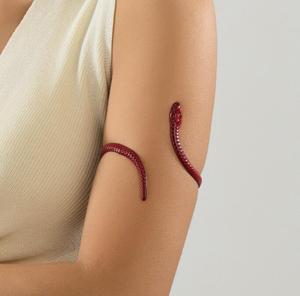 Anello personalizzato a forma di <span class=keywords><strong>serpente</strong></span> rosso con un classico stile minimalista Punk, commercio all'ingrosso transfrontaliero - Product Image 1