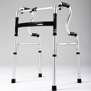 Jilejia <b>Walker</b> With Seat Adjustable Foldable Aluminum Alloy For <b>Elderly</b> Disabled Rehabilitation Aid - Product Image 3