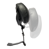 Dossier de conducteur personnalisé avec pochette de rangement compatible Can-Am Spyder RT/RT-S/RT Limited 2010-2019, dossier de conducteur amovible et réglable