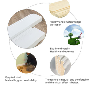 Trắng xây dựng Polymer Sàn Vinyl tường PS trắng ốp chân tường Hội Đồng Quản Trị cho sàn góc - Product Image 6