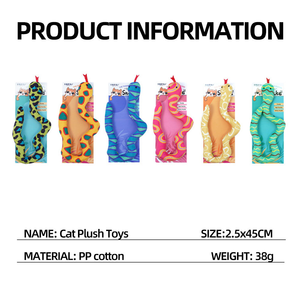 Üretici toptan özel Logo yılan tasarım Catnip kedi oyuncaklar - Product Image 5