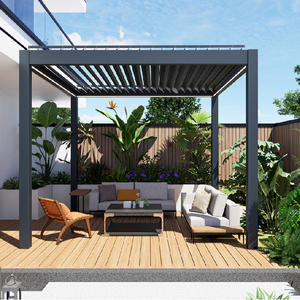 Pergola électrique automatique pliable, système d'ombrage solaire de jardin, auvent latéral extérieur, système de voile verticale pour balcon - Product Image 2