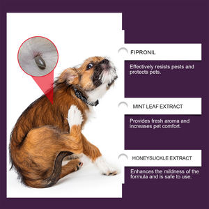 Spray anti-puces et anti-tiques naturel à la menthe, insecticide pour chiens et chats, prévention des puces et tiques - Product Image 6