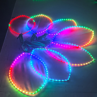 Pétale de fleur LED lumineux créatif pour spectacle de danse, décoration de scène pour festival, mariage, fête, concert, spectacle, événement, défilé