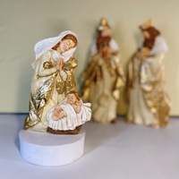 Nouveaux ornements de crèche de Noël transfrontaliers, personnages religieux, scène de la Nativité, sculptures artistiques en résine époxy, artisanat de Noël