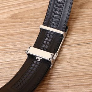 Nouvelle <span class=keywords><strong>ceinture</strong></span> en cuir de vachette à motif croco vieilli <span class=keywords><strong>pour</strong></span> homme, avec boucle automatique en alliage, style décontracté et professionnel - Product Image 4