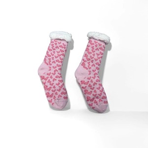 Chaussettes de sol en fourrure sherpa à motif de rennes de Noël très appréciées pour <span class=keywords><strong>femmes</strong></span> - Product Image 1