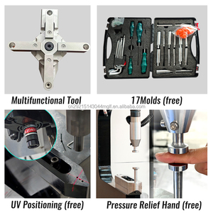 Máquina de <span class=keywords><strong>clinching</strong></span> pneumática para porcas PEM com alimentação automática, 80KN, para rebites e fixadores. - Product Image 2
