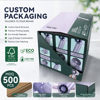 Caja de Envío de Cartón Corrugado de Alta Gama, Ecológica, Reciclable, Personalizada, Impresión a Cuatro Colores, Troquelado, Biodegradable