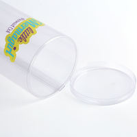 Tube Cylindrique Transparent Personnalisé Écologique en Gros PETG PVC PET Emballage Plastique Clair Rond avec Couvercle