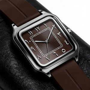 Orologio con numeri arabi del Medio Oriente, orologio da uomo d'affari, orologio sportivo da esterno alla moda, orologio al quarzo da uomo di alta qualità, impermeabile - Product Image 3