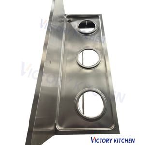 Estufa Comercial VCT de 3 Quemadores Kwali, de Acero Inoxidable, Compatible con Gas LP, Calentamiento Rápido, para Uso en Hoteles - Product Image 5