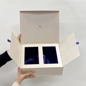 Boîtes de luxe de haute qualité avec logo personnalisé Emballage en papier pour masque de beauté <span class=keywords><strong>Essence</strong></span> parfum Boîte cadeau pour soins de la peau avec ruban - Product Image 1