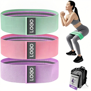 Polyester Cotton Vải Yoga Vòng Ban Nhạc Đàn Hồi <span class=keywords><strong>Rally</strong></span> Hip Vòng Tròn Ban Nhạc Sâu Squat Nhà Tập Thể Dục Ban Nhạc Trong Túi Kháng Ban Nhạc Thiết Lập - Product Image 2