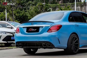 Kit carrozzeria Auto 2021 per Mercedes Benz classe <span class=keywords><strong>C</strong></span> <span class=keywords><strong>W205</strong></span> Upgrade C63 <span class=keywords><strong>AMG</strong></span> con griglia a cofano diffusore paraurti posteriore anteriore - Product Image 3