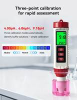 Testeur numérique portable de pH/TDS/EC/température pour piscine et eau du robinet, utilisation en laboratoire, personnalisable OEM, précision de 0,05 pH