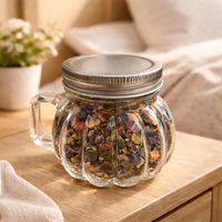 Offre Spéciale – Pot en Verre Décoratif Citrouille avec Poignée et Couvercle à Vis – Fournisseur d'Usine pour Boissons et Stockage Alimentaire