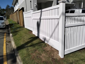 Shawdowbox phong cách PVC Vinyl luồng không khí bán riêng tư hàng rào tấm trong khu vườn dân cư gió ventd thiết kế - Product Image 5