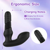 Gode anal Stimulateur de la prostate Prostate Rotatif Propulseur chauffant rechargeable Action de poussée Jouets sexuels pour adultes pour hommes fournisseur