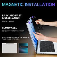Vente Flash 360 °   Protection d'écran magnétique 4 directions pour MacBook Air 15 pouces, anti-espion, anti-reflets, filtre d'écran amovible pour ordinateur portable