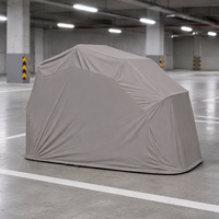 Abri de garage pliable et imperméable pour moto, tente de protection avec structure en acier et toile enduite de PU, couverture de stationnement extérieur