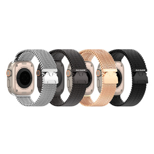สายสแตนเลสเหมาะสำหรับสาย Apple iWatch Milanese,สายโลหะ,สายแบบแม่เหล็กพกพาสะดวก,รุ่นระดับไฮเอนด์ - Product Image 1