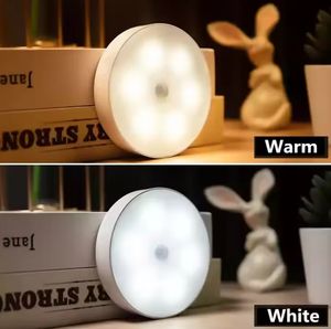 Lampu Malam LED Sensor Gerak Lampu Malam USB Isi Ulang untuk Kamar Tidur Lampu Kabinet Dapur Lampu Lemari Nirkabel - Product Image 2