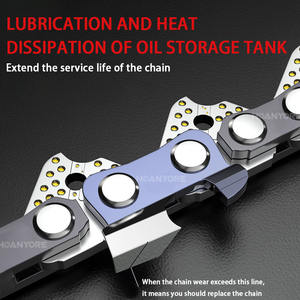 Fabricante OEM 3/8 Gauge 72DL Full cinzel Logging Chainsaw Cadeia para motosserras a gasolina Anti-kickback Low-vibração Características - Product Image 3