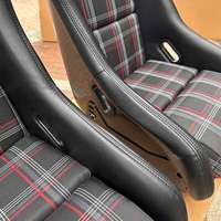 Sièges de course de luxe RECARO avec cadres en cuir et en fibre de carbone compatibles avec Audi A4/A3/A5 pour les séries 1/2/3 Moon Series