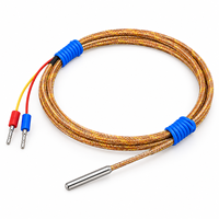 Termokopel probe ultra-halus tipe K, probe tahan suhu tinggi, sensor suhu termokopel ultra-halus tipe T dan tipe J