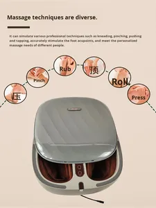 Akıllı Tam Otomatik Yoğurma ve Akupunktur Noktası Masajlı Ayak Masaj Aleti, Müzik Fonksiyonlu, Dezenfeksiyon Özellikli, Yerinde Eğitim Dahil - Product Image 2