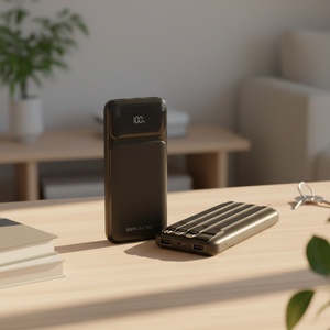 Chargeur de téléphone portable en gros, 10000 mAh, 20000 mAh, grande capacité, logo personnalisé, batterie externe avec câbles pour cadeau - Product Image 6