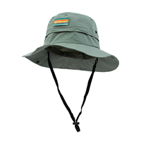 Chapeau Bob de Pêcheur Unisexe à Blocs de Couleurs, Séchage Rapide, Large Bord, avec Sangle Mentonnière et Étiquette Tissée Personnalisée