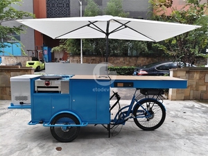 3-Wheel Cargo Tricycle Portable Vending Cart for Coffee & Hot Dogs - Product Image 3