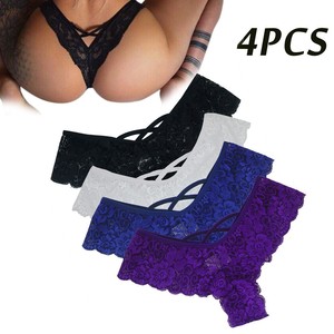 Nouvelles culottes string sexy en dentelle de style européen et américain pour femmes grandes tailles, export, lingerie féminine sexy et tendance - Product Image 5