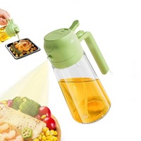 Dropshipping Fulfillment Agent 2025 Portable Plastic 2 in1Oil Spray Bottle Kitchen Barbecue Cooking Tool