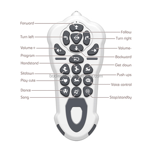Robot chien télécommandé en plastique ABS, jouet éducatif avec fonctions de danse, chant, lumière et son, mini animal de compagnie rechargeable, échelle 1:14, pour tous les âges - Product Image 6