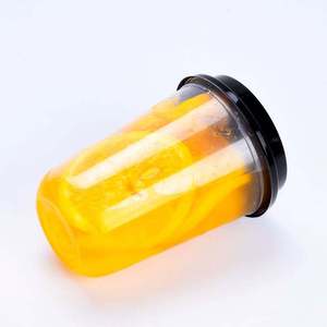 Disposable Logo Printed PET 12oz 16oz U Shape Round <b>Bubble</b> Tea <b>Boba</b> Coffee Plastic Cups With Lids - Product Image 3