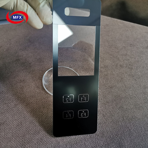Tùy Chỉnh Thang Máy Đẩy Nút Điều Khiển 0.55Mm 1Mm 2Mm Lụa In Ấn Tempered <span class=keywords><strong>Glass</strong></span> Cảm Ứng Phía Trước Bảng Điều Chỉnh Ống Kính - Product Image 6