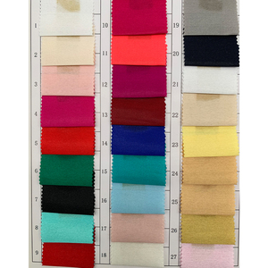 A223 all'ingrosso tessuto di raso crêpe Plain Like-tessuto di seta tinto 100% poliestere tessuto di seta per il vestito in magazzino - Product Image 5