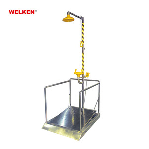 Combinaison <span class=keywords><strong>de</strong></span> type plate-forme <span class=keywords><strong>de</strong></span> conteneur d'eau SS304 lavage des <span class=keywords><strong>yeux</strong></span> d'urgence <span class=keywords><strong>et</strong></span> <span class=keywords><strong>douche</strong></span> avec système <span class=keywords><strong>de</strong></span> signalisation lumineuse <span class=keywords><strong>et</strong></span> sonore - Product Image 1