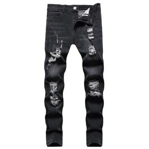 Jean large pour homme – Collection Printemps 2025 – Tendance et décontracté – Coupe droite ample – Style urbain américain – Pantalon décontracté pour adolescents - Product Image 1